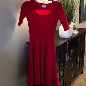 Lularoe red Nicole Xs